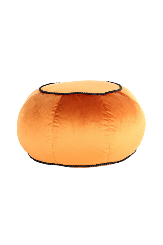 Pouf Taj Mahal 325: Der luxuriöse Pouf Orange Samt- Product vendor