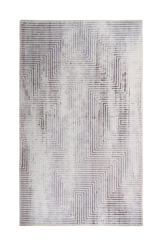 Setzen Sie mit diesem grauen Teppich stilvolle Akzente in Ihrem Flur oder Esszimmer. Das minimalistische Design passt zu vielen Einrichtungsstilen.