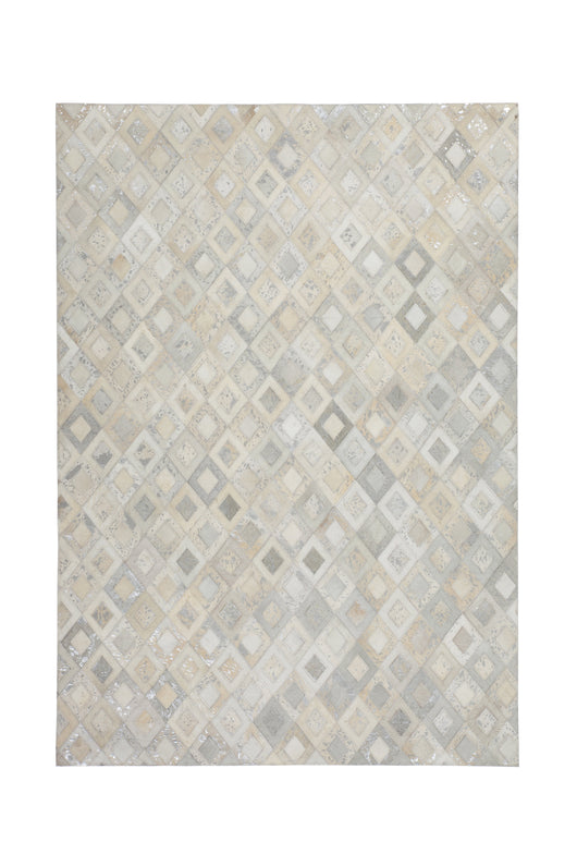 Lederteppich Spark 110 Grau / Silber – Eleganter Teppich für Ihr Zuhause- Product vendor