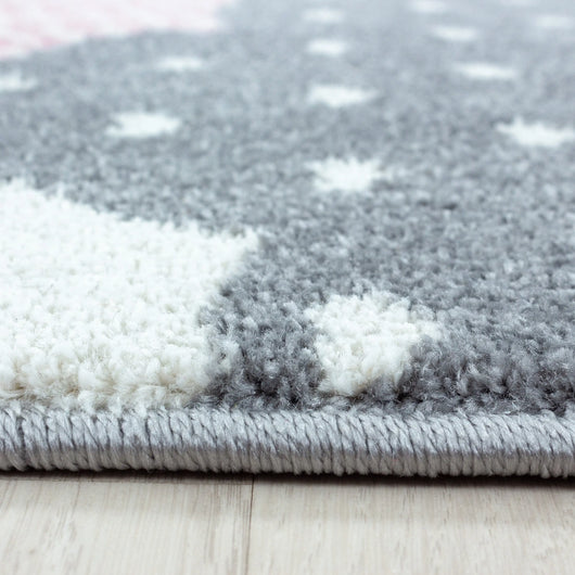 Kinder Teppich im Herz-Design: Pink, rund & perfekt für das Kinderzimmer 830- Product vendor