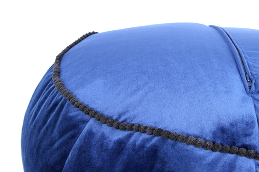 Pouf Taj Mahal 325 Blau – Eleganter Sitzhocker mit Samtbezug- Product vendor