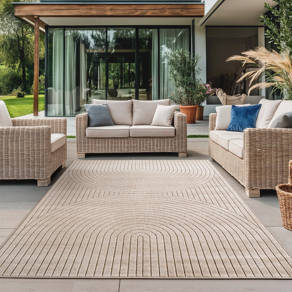 In-/Outdoor Teppich Beige – Pflegeleicht, Weich & Waschbar 1201*- Product vendor