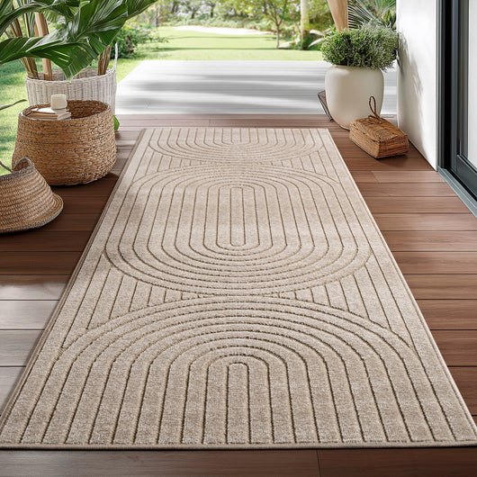 In-/Outdoor Teppich Beige – Pflegeleicht, Weich & Waschbar 1201*- Product vendor