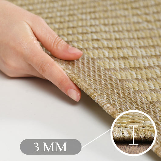 Outdoor Teppich GIZA Beige – Robuste und Pflegeleichte Teppiche für Außenbereiche 1410- Product vendor