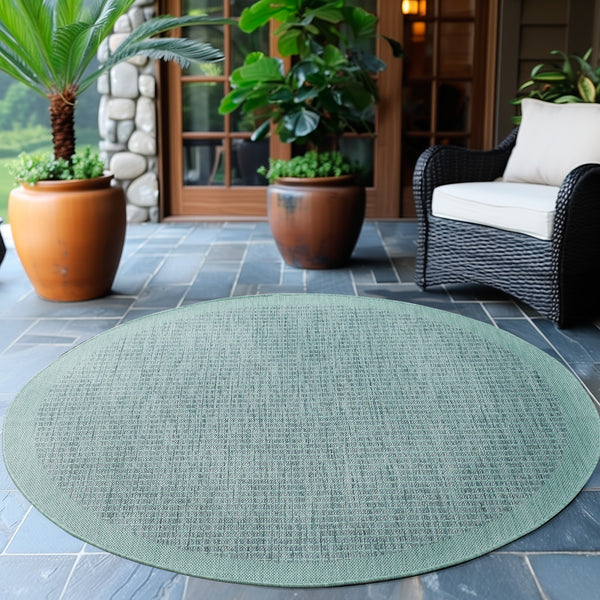 GIZA Outdoor Teppich, Blau – Hochwertiger Polypropylen-Teppich für Terrasse, Balkon und Küche 1410- Product vendor