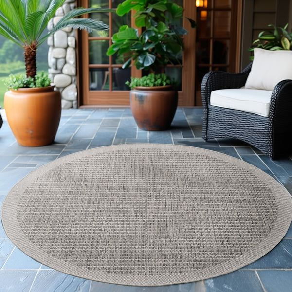 GIZA Outdoor-Teppich - Stilvoll und Langlebig, Ideal für Balkon und Terrasse in Grau 1410- Product vendor
