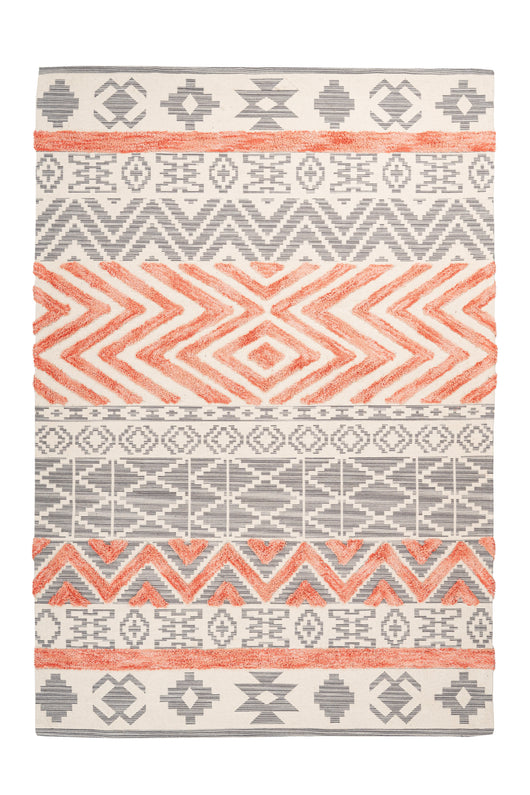 Ethnie 100 Grau / Apricot Teppich - Stilvolles Ethno-Design*- Product vendor