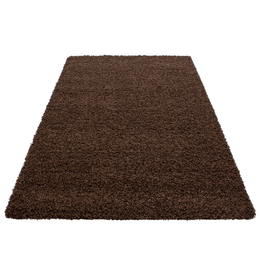 Hochflor Teppich Braun - Schickes Design für Ihr Wohnzimmer 1500- Product vendor