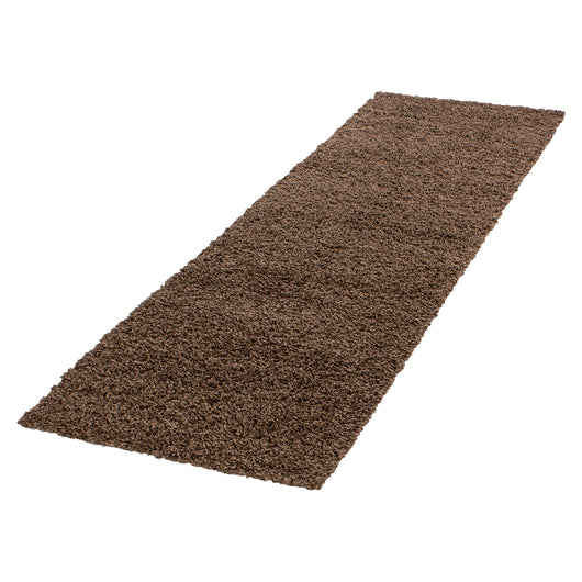 Hochflor Teppich Braun - Schickes Design für Ihr Wohnzimmer 1500- Product vendor