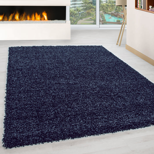 Wohnstil Revolution: Premium Marineblau Shaggy Teppiche für modernes Wohnen 1500- Product vendor