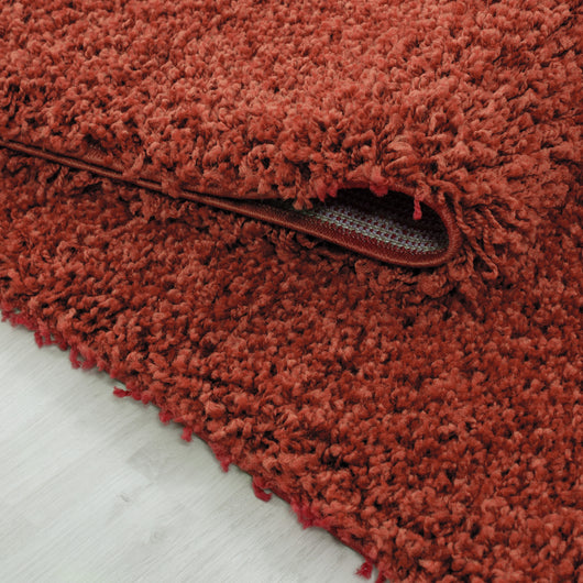 Hochflor Teppiche Terrakotta | Shaggy Teppiche für Wohnzimmer & Büro 1500- Product vendor