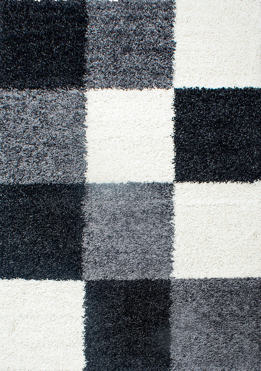 LIFE Hochflor Teppich für ein Luxuriöses Wohngefühl – Schwarz & Zeitlos 1501- Product vendor