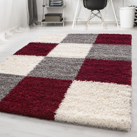LIFE Hochwertige Hochflor Teppiche in Rot - Komfort trifft Design 1501- Product vendor