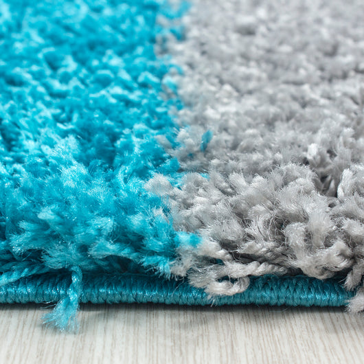 LIFE Luxuriöse Hochflor Teppiche in Türkis - Eleganz & Komfort für Ihre Wohnräume 1501- Product vendor