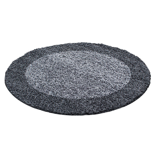 LIFE Hochflor Teppich Grau – Weicher Shaggy Teppich für Wohnzimmer & Flur 1503- Product vendor