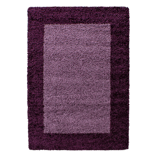Hochflor Teppich LIFE LILA für Wohnzimmer | Hochwertiger Shaggy Teppich mit Jute Rücken 1503- Product vendor