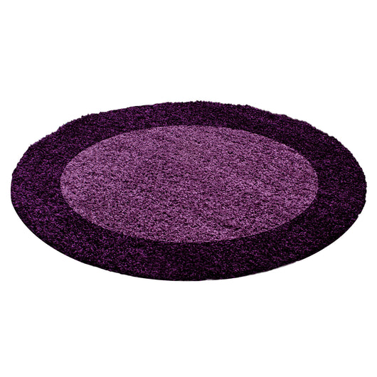 Hochflor Teppich LIFE LILA für Wohnzimmer | Hochwertiger Shaggy Teppich mit Jute Rücken 1503- Product vendor