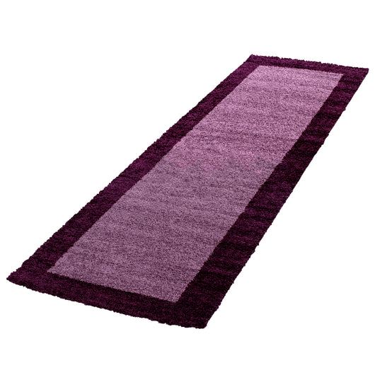 Hochflor Teppich LIFE LILA für Wohnzimmer | Hochwertiger Shaggy Teppich mit Jute Rücken 1503- Product vendor