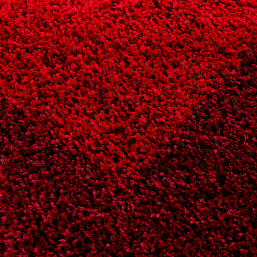 Hochflor Teppich für Wohnzimmer – Jute Rücken, Pflegeleicht, Rote Farbe, Modernes Design, Hochwertige Qualität 1503- Product vendor