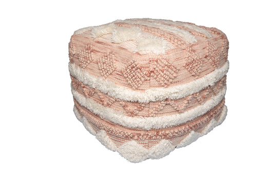 Entdecken Sie unseren handgefertigten runden Pouf Hocker, der jedem Interieur einen einzigartigen Touch verleiht.