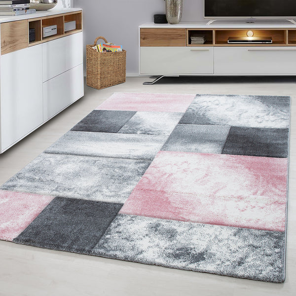 Hochwertige Teppiche für Wohnzimmer - Kurzflor in Pink, Versandkostenfrei 1710- Product vendor