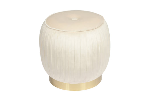 Ihr neuer Lieblingsplatz: Der stilvolle und bequeme Hocker Creme Lyla 125.