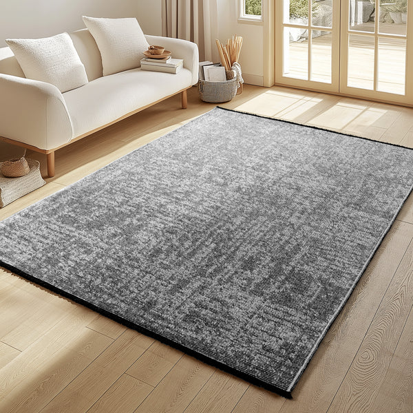 Dieser stilvolle Teppich im Boho-Design kombiniert Vintage-Look mit moderner Gemütlichkeit. Ideal als Blickfang im Wohnzimmer oder Schlafzimmer.