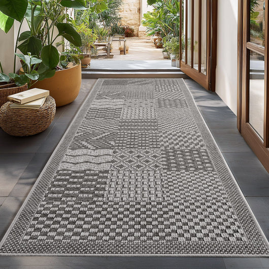 Moderner Wohnzimmer Teppich in Grau – ideal für gemütliche Wohnräume, pflegeleicht und langlebig.
