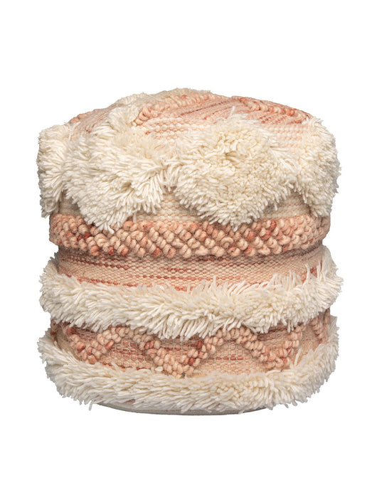 Ein luxuriöser Pouf Hocker: Perfekt als zusätzliche Sitzgelegenheit oder bequeme Fußablage.