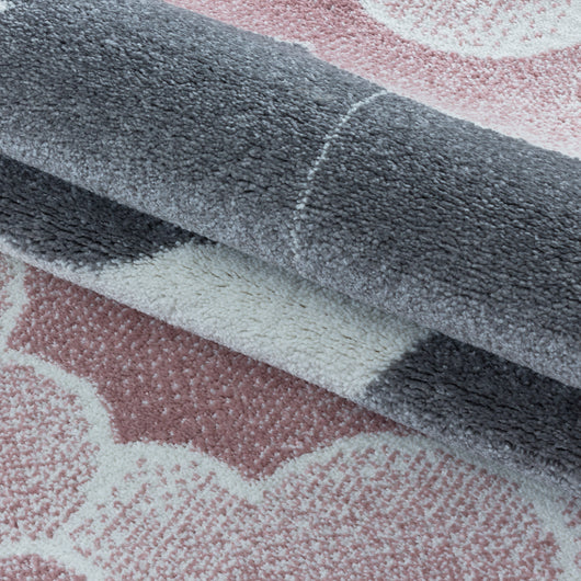 Kinder Teppich – Pink Mond-Sterne Design für das perfekte Kinderzimmer 2101- Product vendor