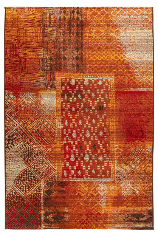 Trend Teppich Kurzflor Modern Multi-Color: Mit seinen vielseitigen Farbkombinationen und edlen Ornamenten setzt dieser Teppich in jedem Raum Akzente.