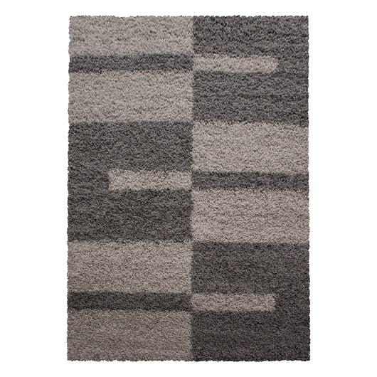GALA Hochflor Teppich Taupe – 100% Polypropylen Shaggy mit Jute Rücken 2505- Product vendor