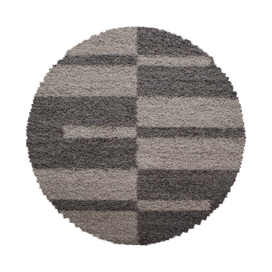 GALA Hochflor Teppich Taupe – 100% Polypropylen Shaggy mit Jute Rücken 2505- Product vendor