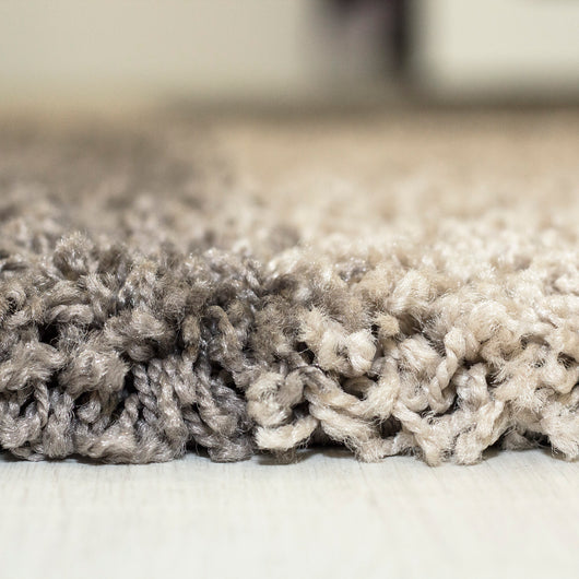 GALA Hochflor Teppich Taupe – 100% Polypropylen Shaggy mit Jute Rücken 2505- Product vendor