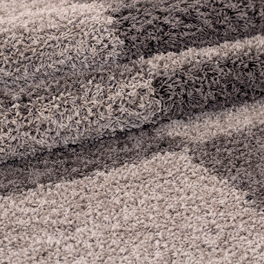 GALA Hochflor Teppich Taupe – 100% Polypropylen Shaggy mit Jute Rücken 2505- Product vendor