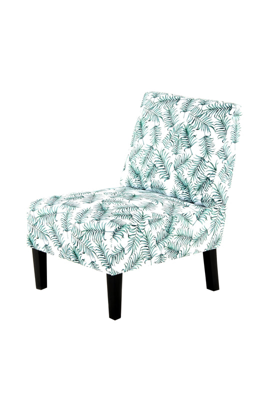 Ein moderner gemusterter Design-Stuhl, der sich nahtlos in jeden Wohnstil einfügt und gleichzeitig für einen Hauch von Extravaganz sorgt.