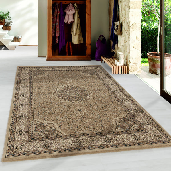 Hochwertiger KASHMIR Teppich in Beige - Ideal für Wohnzimmer 2601- Product vendor
