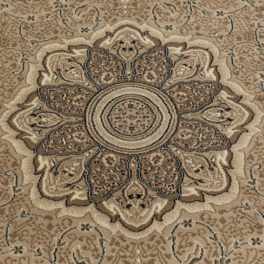 Hochwertiger KASHMIR Teppich in Beige - Ideal für Wohnzimmer 2601- Product vendor