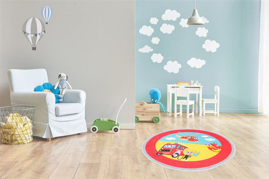 Der Kinderteppich Multicolor – ein Alleskönner, der jedes Kinderzimmer bereichert.