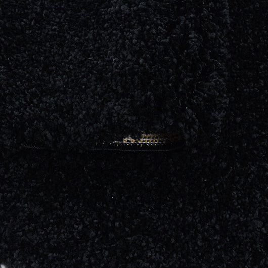 Teppich für Wohnzimmer: Hochflor Unicolor Schwarz in verschiedenen Größen 3000- Product vendor