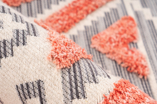 Ethnie 100 Grau / Apricot Teppich - Stilvolles Ethno-Design*- Product vendor