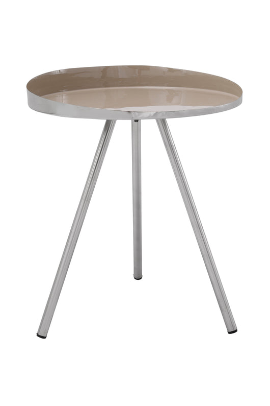 Couch- & Beistelltische Morrison 725: Eleganter Retro-Tisch in Taupe – perfekt für Ihr stilvolles Zuhause.