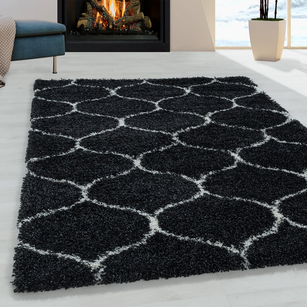 SALSA Shaggy Anthrazit – Skandinavisch Design für Wohnzimmer 3201- Product vendor