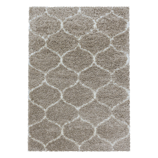 SALSA Hochflor Teppich - Beige | Skandinavisches Design 3201- Product vendor