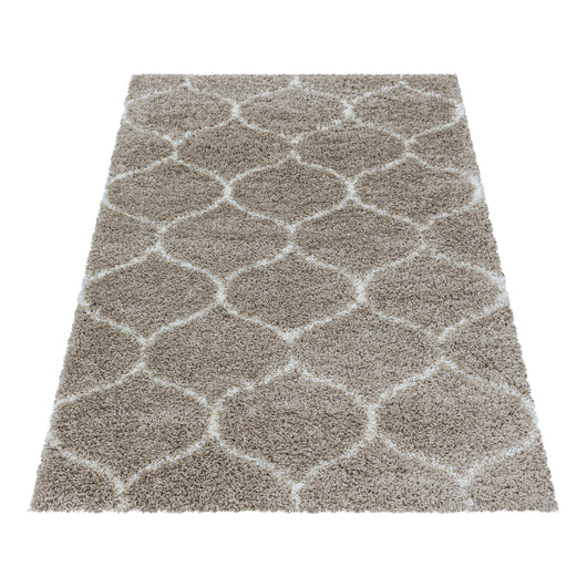 SALSA Hochflor Teppich - Beige | Skandinavisches Design 3201- Product vendor
