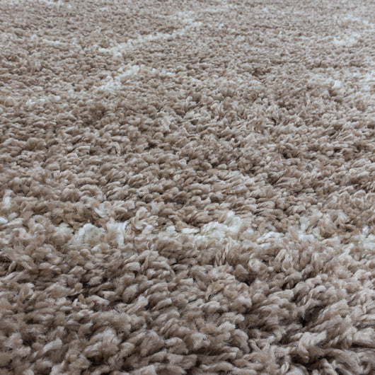 SALSA Hochflor Teppich - Beige | Skandinavisches Design 3201- Product vendor