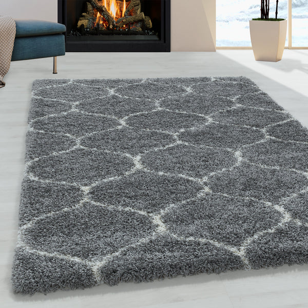Hochflor Teppich SALSA – Skandinavischer Stil in Grau 3201- Product vendor