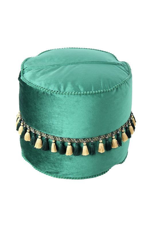 Pouf Taj Mahal Grün – Stilvoller Sitzhocker mit orientalischem Charme- Product vendor