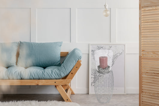 Kerzenständer Malibu 825 Silber – Stilvolles Windlicht mit Metallgestell- Product vendor