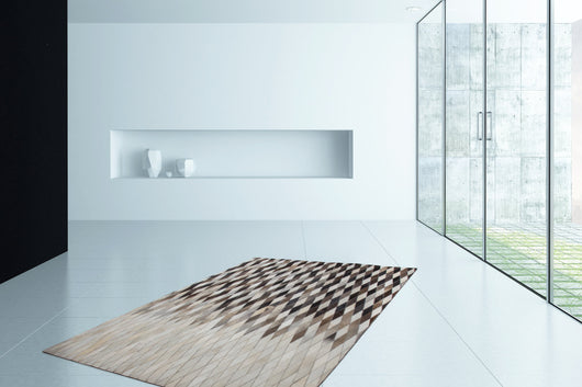 Lederteppich Lavish  Grau – Handgefertigtes Unikat 510*- Product vendor